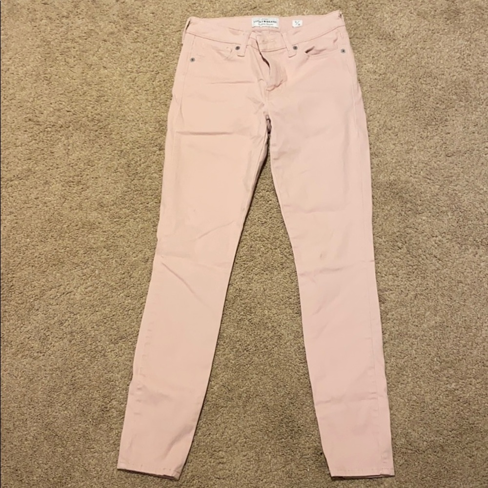 super cute pale pink lucky brand jeans size 2/26